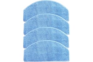 Donkivvy 4 panni per la pulizia in microfibra, compatibili con robot aspirapolvere Laresar Evol 3, riutilizzabili e lavabili
