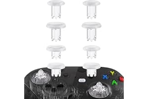 eXtremeRate ThumbsGear V3 Thumbsticks für Xbox Series X/S Controller, für Xbox One S/X, für Xbox One Elite V1, Austauschbar Joysticks Aufsätze für Nintendo Switch Pro Controller-Transparent