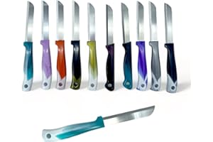 CLEARFEE Solingen, coltello per sbucciare, prodotto in Germania, in acciaio inox, coltello multiuso molto affilato (colorato, 5)