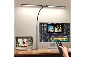 SKYLEO LED-bord – Dubbel huvud med fjärrkontroll och beröringskontroll – Ögonvänlig – 12 W, 5 färglägen, timer och minnesfunk