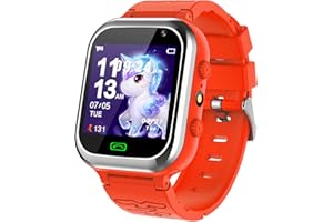 KAACLY Kids Smart Watch, Smart Watch for kids with Call SOS Games Music Video Camera Step Counter Alarm Flashlight, Gifts for Boys Girls