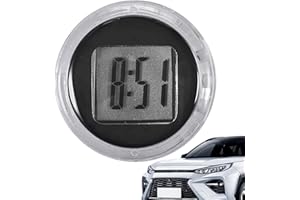 Baoqifong wasserdichte Motorradhalterung zum Aufkleben auf das Armaturenbrett, Paste Stil mit Klare Anzeige Digital Uhr Funktion Zeit für Fahrrad Motorrad und Autos, für Fahrzeug, Auto, SUV