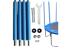 DAOOIBPA Trampoline Poles Replacement, 176/196cm Trampoline Poles with Foam Sleeve, Anti-Collision Trampolinen Enclosure Tube Poles, Straight Tube Trampolinen Accessories, Trampolinee Replacement Parts