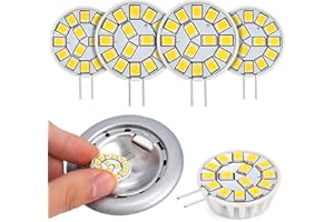 ‎KOHREE Kohree G4 LED 12V Hellweiß: 2W LED Leuchtmittel G4 Ersetzt 20W Halogen, LED Birne G4 4000K 145LM Lampe Kein Flackern Kein Dimmbar, Stiftsockellampe 12V AC/DC,Unterbauleuchten Dunstabzug Licht, 4PCS