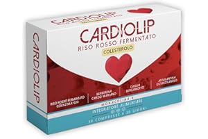 BALANCE NUTRITION CARDIOLIP® | Riso Rosso Fermentato Colesterolo | Riso Rosso | 8 ingredienti attivi tra cui: Coenzima Q10, Berberina, Caigua, Astaxantina, Shitake | 30 CPR
