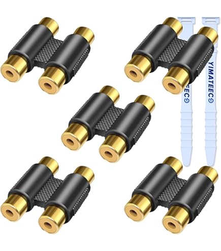 Audio-schakelaar, AUX-audioschakelaar, RCA L/R Audio Switch 4 (1)-in-1(4)- uit, RCA-audio-schakelaar, 3,5 mm audio-splitter, voor hoofdtelefoon, telefoon, luidspreker