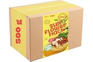 sunflowerFamily sunflowerHACK SonnenblumenHACK, 500 g Familienpackung - Veganes Hack aus 100% Sonnenblumenprotein, Fleischersatz – Vegetarisch, Glutenfrei, Proteinreich, Bio