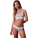 Calvin Klein Women's Unlined Bralette Bra with Logo on the Waist