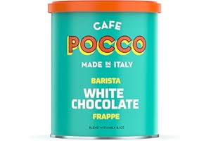 White Chocolate Frappe Mix from Cafe Pocco - 500g resealable tub - for making white chocolate Mocha