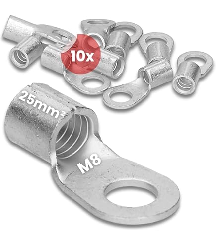 Lot De 10 Cosses à Sertir Kalitec DR25-10 Conformes à La Norme DIN 46235 25 Mm² M10