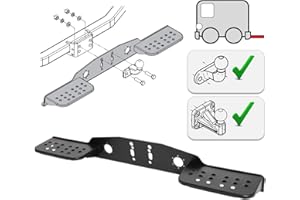 AHAKA Trittbretter Trittstufe Auftritt AHK 2- und 4 Loch Flanschkugel Anhängerkupplung - abgerundet