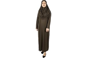 Muslim One-Piece Prayer Dress for Women,Abaya Dress,Islamic Dress,Full lenght Hijab