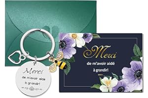 ENSTAB Merci de m'avoir aidé à grandir ! Cadeau d'adieu à la maternelle Éducatrice, mères de jour pour anniversaire Noël Cadeau