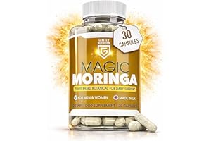 MOOVWELL Magic Moringa Capsules High Strength Plant-Based Superfood Supplement for Daily Support | Vegan & Allergen-Free | UK Made for Men & Women | Natural Vitality & Energy Support | 30 Capsules