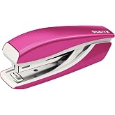 Leitz Zımba WOW Mini, 10 Sayfa Kapasiteli, Metalik Pembe