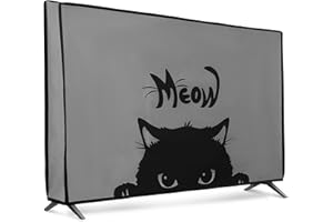 kwmobile Housse écran TV Compatible avec 32" TV - Protection d'écran télévision - Gris-Noir