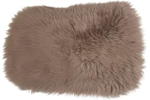 HAPPY FROG 2011 100% GENUINE SHEEPSKIN Chair Motorcycle Seat COVER with 2 Elastic Chrome Clips (Cappucino)