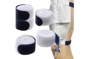 GmwyCzV 5 sztuk pasków do worków do drenażu moczu, regulowana taśma mocująca cewnik, antypoślizgowa taśma mocująca, do moczu, cewnika, urządzenia stabilizującego