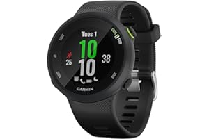 Garmin - Forerunner 45 - Montre de Course à Pied avec Prise en Charge des programmes d'entraînement Coach - Large, Noir