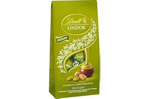 ‎LINDT Lindt Schokolade | LINDOR Beutel Pistazie | 137g | 10 Kugeln in Vollmilch-Schokolade mit zartschmelzender Pistazien-Creme-Füllung | Schokoladen-Geschenk