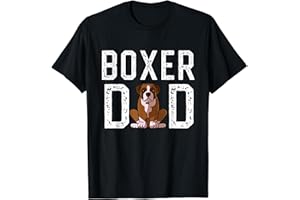 FUNNY BOXER GIFTS FOR FATHER Cane papà mai maglietta Funny Boxer Dog Love-r Maglietta