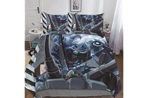CasCam Gundam 3D Biancheria Da Letto Con Copripiumino E Federa Da 3 Pezzi Robot Warriors Set Copripiuminor Morbida Microfibra Cerniera Nascosta Per Famiglia,per Ragazzi E Ragazze Double（200x200cm）