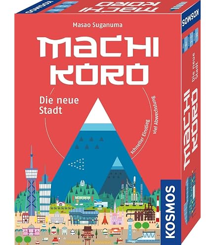 KOSMOS 692322 - Machi Koro: Gioco Da Tavolo In Tedesco Per Costruire La Tua Città Con Dadi E Carte, 2-4 Giocatori, 8+ Anni