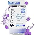 Revigr, 2000mg, 90 Lion's Mane Mushroom Gummies, + 200mg Ashwagandha, + 150mg Ginkgo Biloba, Nootropics for Cognition, Mood, Immunity & Inflammation, Vegan & Sugar-Free, Mixed Berry (45 Days Supply)