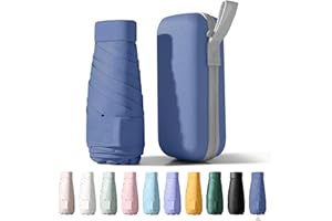 Betrynidil Parapluie Pliable de Voyage MINI - Mini Parapluie De Poche, Anti-UV, Léger, Compact, petit parapluie portable compact pour hommes et femmes