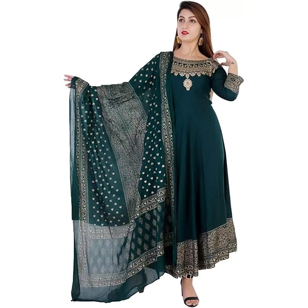 Estationeryhouse Chikankari katoenen Indiase volledig geborduurde kurti met voering voor dames zomerjurk kurta lange mouw met pailletten werk op voor- en achterkant (geen bodems inbegrepen), Fles