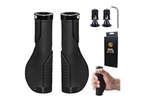 LEXICANMHS chwyty rowerowe antypoślizgowe,chwyty na kierownicę ergonomiczne,chwyty na kierownicę roweru do rowerów 22,2mm,dostarczane z zatyczkami końcowymi kierownicy ze stopu aluminium
