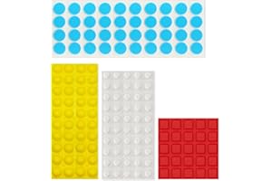 BLEWAY Bump Dots for Visually Impaired 155 Pcs Combo Pack(Yellow,Blue,White,Red) - Low Vision Aids Braille Stickers Raised Tactile Dots for Elderly, Blind