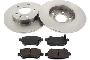 MAPCO Kit de discos de freno y pastillas 47679 Eje trasero macizo