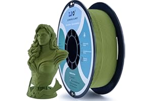 ZIRO Matowy filament PLA 1,75 mm, filament do drukarki 3D 1 kg, wysoka wytrzymałość PLA, dokładność wymiarowa +/- 0,03 mm, matowy wojskowy zielony