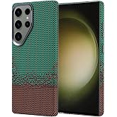 Kilifplus Samsung Galaxy S25 Ultra ile Uyumlu Kılıf Magsafe Şarj &Ouml;zellikli Karbon Fiber G&ouml;r&uuml;n&uuml;ml&uuml; Nekst Kapak [ Tam Uyumlu, K