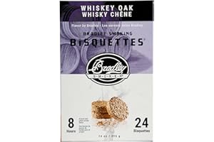 BRADLEY SMOKER BRADLEY WHISKEY OAK SMOKERS BISQUETTES (PACK OF 24)