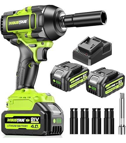 Avvitatore A Percussione Senza Spazzole 21V - 420 Nm, 2 Velocità, Con Batteria 6.0Ah, 6 Punte E Luce LED | Ideale Per Fai Da Te E Professionisti