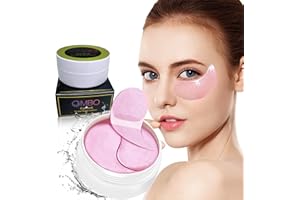 JIMBO Patch occhi 60Pcs, maschera viso, contorno occhi,borse donna, skincare,patch occhiaie e borse, skin care kit viso,maschere per il viso, drenante(Fragola)