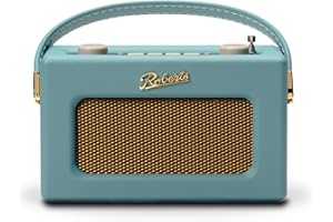 Roberts Revival Uno BT Dab+/FM/Bluetooth Verde Radio Portatile Sveglia Radio, Blu Cielo