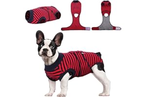 Kuoser Dog Surgery Recovery Suit for After Surgery Female,Professional Pet Recovery Shirt Dog Abdominal Wounds Bandages,Substitute E-Collar & Cone,Prevent Licking Dog Onesies Pet Surgery Recovery Suit