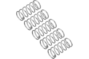 QUARKZMAN 5 stycken tryckfjädrar, 0,9 x 9 x 20 mm tryckfjädrar, fjäderfjädrar, dragfjäder, fjäderfjäder, fjäderfjäder, fjäderfjäder, stålfjäder, 304 rostfritt stål