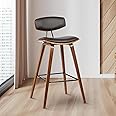 Creative Wooden Bar Stool Suitable for Kitchen Reception Food Court Study Dining Cafeteria Pub | (Pack of 1) (Wooden)