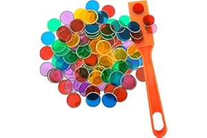 DAOOZHU Magnetische Stäbe und 100 Bingo Chips Set,für Bingospiel und Magnet Spiel