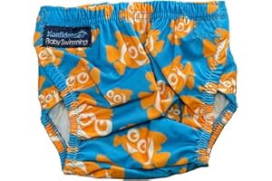 Konfidence Splashy AquaNappy - Our Reusable Eco-Friendly One Size Fits All Swim Nappy Made with Recycled Plastics up to 30 Months - Easy to Clean & Machine Washable