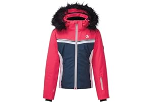 Dare 2b Estimate Chaqueta de Esquí Impermeable Y Transpirable, con Costuras Selladas, Aislamiento, Capucha Desmontable Y Faldón Antinieve Fijo, Bebé-Niños