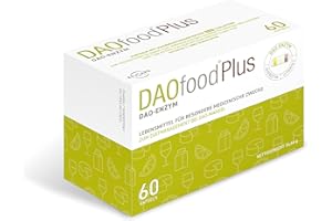 ‎DR HEALTHCARE DR Healthcare Plus - Nahrungsergänzungsmittel DAO-Mangel/Histamin-Intoleranz - 60 effizienten, leicht verdaubare magensaftresistente Kapseln - Verdauungsenzyme - DAO-Enzym, Quercetin und Vitamin C.