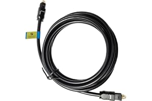 ZEBRONICS OC150 Optical Cable Supporting Dolby Digital Plus With 8 Channel (7.1) Audio Support, 1.5M, Transmission, For Smart TV, AV Receivers And More, Black