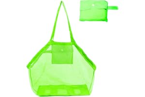 Codirom Large Mesh Beach Bag, Lightweight Mesh Beach Tote with Zipper for Storing Beach, Travel Necessity