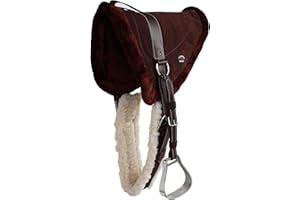 CHALLENGER Horse Saddle PAD Western Bareback Suede Leather Girth Stirrups 39171-174