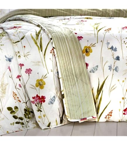 Dreams & Drapes Colville - Set copripiumino matrimoniale 100% spazzolato, in cotone, colore: ocra